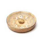 Wierookbrander maanfasen mangohout - 12.5 cm x 12.5 cm x 2.5 cm