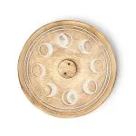 Wierookbrander maanfasen mangohout - 12.5 cm x 12.5 cm x 2.5 cm - Afbeelding 2