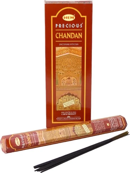 HEM Wierook – Precious Chandan – Slof (6 pakjes/120 stokjes) - Afbeelding 1