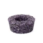 Waxinelichthouder rond amethist -  ± 9 cm x 3 cm - Afbeelding 2