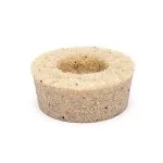 Waxinelichthouder rond bergkristal  ± 9 cm x 3 cm - Afbeelding 2