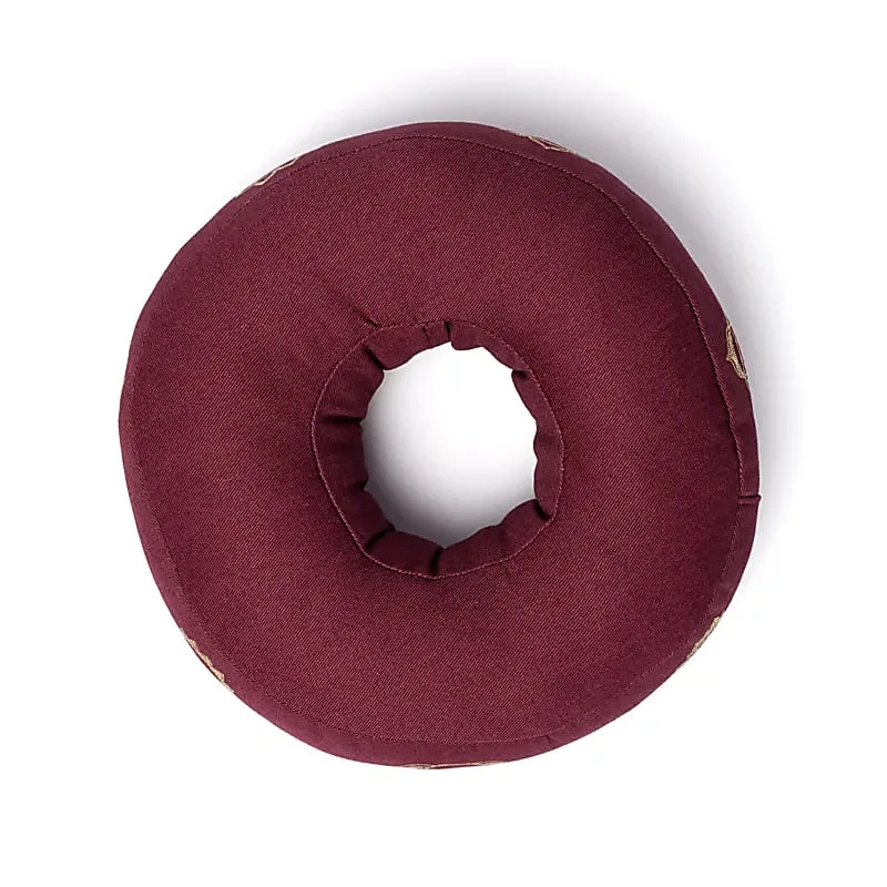 Klankschaalkussen 7 chakra’s aubergine L - 21 cm x 7.5 cm - Afbeelding 2
