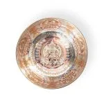 Verzilverde klankschaal Chenrezig -  ± 23 cm -  ± 1450-1550 gram - Afbeelding 4