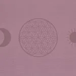 Yogi & Yogini Premium TPE yogamat Bloem des Levens lila - 61 cm x 183 cm  x 0,5 cm - Afbeelding 4