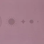 Yogi & Yogini Premium TPE yogamat Bloem des Levens lila - 61 cm x 183 cm  x 0,5 cm - Afbeelding 3