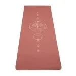 Yogi & Yogini Premium TPE yogamat Levensboom mauve -  61 cm x 183 cm x 0,5 cm