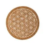 Onderzetters kurk Bloem des Levens set van 6
