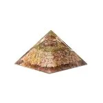 Orgoniet pyramide zonnesteen met zon symbool -  7,5 cm x 7,5 cm x 5,5 cm - Afbeelding 5