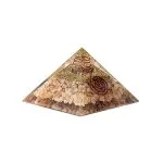 Orgoniet pyramide zonnesteen met zon symbool -  7,5 cm x 7,5 cm x 5,5 cm - Afbeelding 3