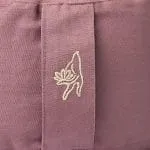 Meditatiekussen rond lila biokatoen (OCS) -  33 cm x 17 cm - Afbeelding 2