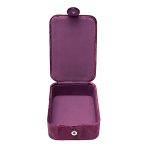 Sieraden / tarotdoos fluweel paars met Ganesha - 11 cm x 15.5 cm x 5 cm - Afbeelding 3