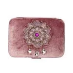 Sieraden / tarotdoos fluweel lila met Mandala -  11 cm x 15,5 cm x 5 cm - Afbeelding 2