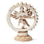 Shiva Nataraj ivoorkleurig - 15 cm - Afbeelding 2
