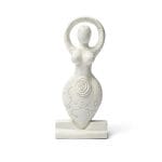 Godinnenbeeld wit - ±13 cm