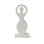 Godinnenbeeld wit - ±13 cm - Afbeelding 2