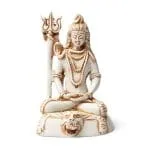 Shiva beeld ivoorkleurig - 15 cm