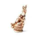 Saraswati beeld ivoorkleurig - ±10 cm - Afbeelding 3