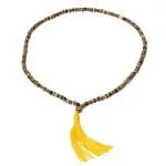 Mala tijgeroog en tulsi 108 kralen - diameter kraal ±0.5 cm - Afbeelding 2
