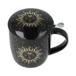 Theemok set Zon en Maan zwart - 400 ml - Afbeelding 2