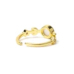 Ring maanfasen met witte agaat - Afbeelding 2