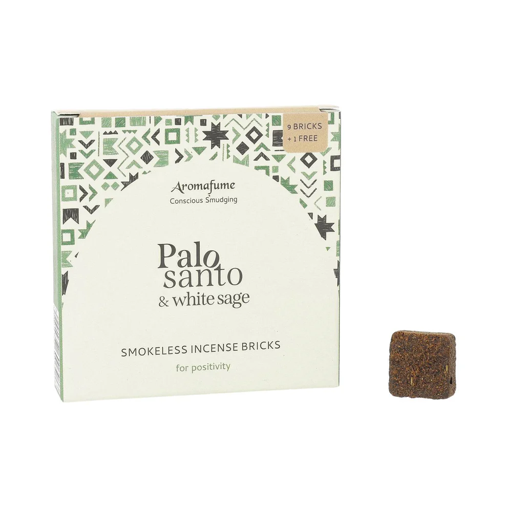 18289_513259bd-7929-4171-92e0-a9635fec8c87 Aromafume wierookblokjes Palo Santo & Witte Salie - 2 cm x 2 cm - Afbeelding 1