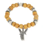 Engelen armband aartsengel Gabriël elastisch - Diameter kraal - ± 0.6 cm - Afbeelding 3