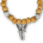 Engelen armband aartsengel Gabriël elastisch - Diameter kraal - ± 0.6 cm - Afbeelding 2