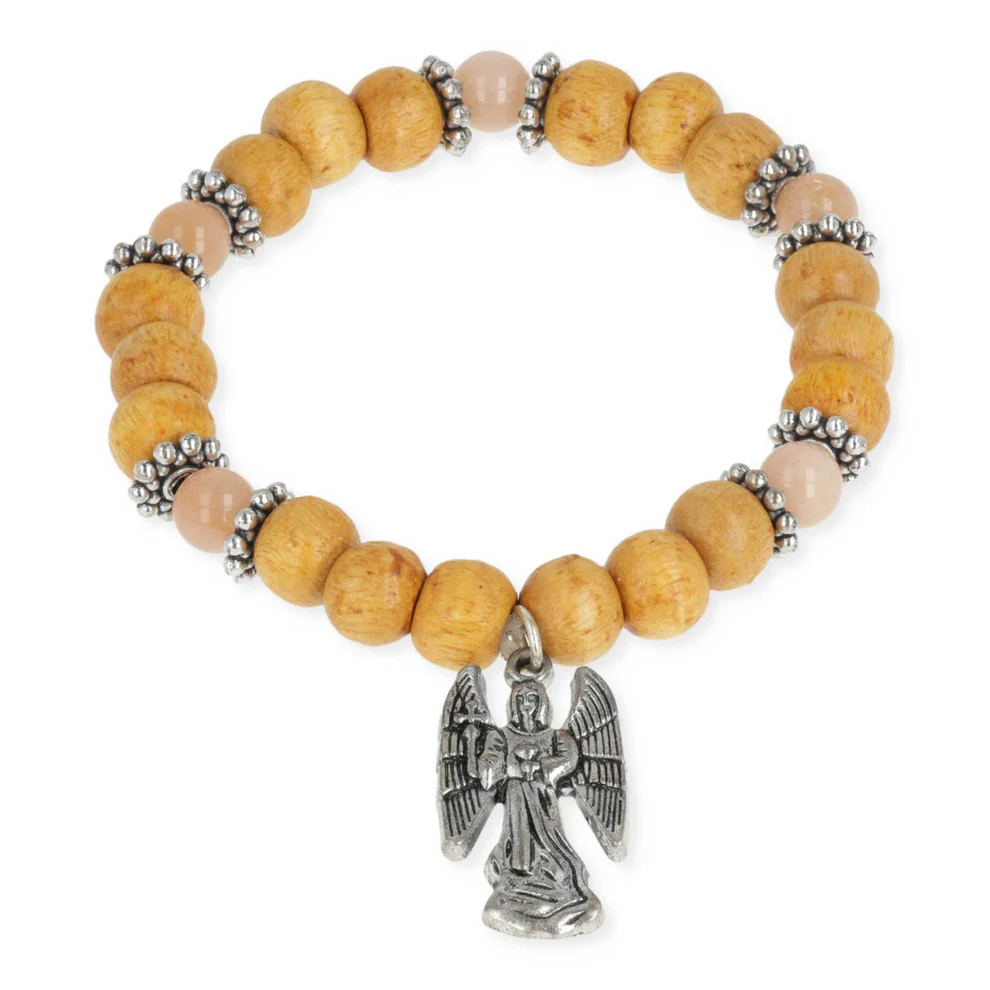 6383 Engelen armband aartsengel Haniel elastisch - Diameter kraal – ± 0.6 cm - Afbeelding 1