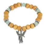 Engelen armband aartsengel Raphaël elastisch - Diameter kraal – ± 0.6 cm