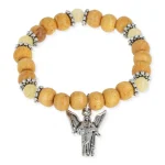 Engelen armband aartsengel Uriël elastisch -  doorsnee kralen ± 0.6 cm