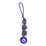 Boze Oog Beschermingsamulet met Sodaliet– Ø3.5 cm x 20 cm