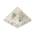 Orgoniet piramide regenboogmaansteen en bergkristal met engel Gabriël - 7 cm x 7 cm x 6 cm - Afbeelding 2