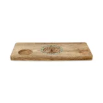 Kaarthouder Tree of life amazoniet mangohout - ± 21,5 cm x 13 cm