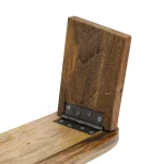 Meditatiebankje mangohout (Inklapbaar) - ± 48 cm x 18 cm - Afbeelding 2
