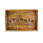 Tray 7 chakrasymbolen mangohout - ± 33 cm x 21 cm - Afbeelding 4