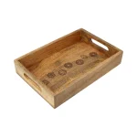 Tray 7 chakrasymbolen mangohout - ± 33 cm x 21 cm