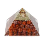Orgonite piramide rudraksha - 7,5 cm x 7,5 cm x 5,5 cm - Afbeelding 2
