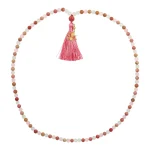 Mala lotus, rhodoniet, rozenkwarts & witte agaat - 42 cm - Afbeelding 2