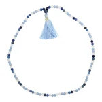 Mala maan & ster, angeliet, blauwe aventurijn, sodaliet & witte maansteen - 42 cm - Afbeelding 2