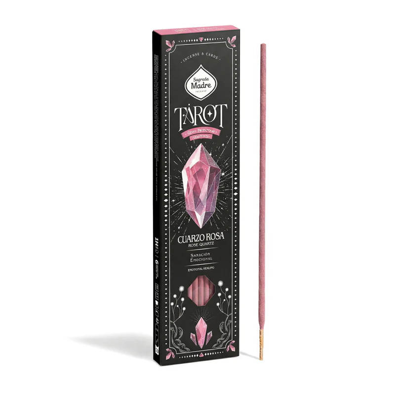 7311 Sagrada Madre Tarot Gems wierook Rozenkwarts - 1 pakje - Afbeelding 1