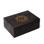 Tarotdoos Maan & Zon Zwart Mangohout - 17,5 cm x 12,5 cm x 6,5 cm