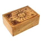 Tarotdoos de Zon Acaciahout - 20 cm x 13 cm