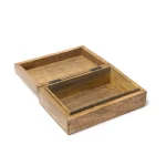 Tarotdoos Mystiek Ontwerp Mangohout Whitewash - 18 cm x 12 cm x 6 cm - Afbeelding 3