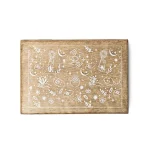Tarotdoos Mystiek Ontwerp Mangohout Whitewash - 18 cm x 12 cm x 6 cm - Afbeelding 2