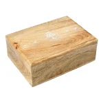 Tarotdoos Levensboom Mangohout Whitewash - 18 cm x 12 cm x 6 cm