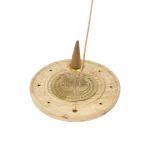Wierookbrander rond Levensboom mangohout messing - Ø 10 cm x 1 cm - Afbeelding 3