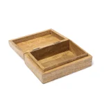 Tarotdoos Bloem des Levens Mangohout Whitewash - 18 cm x 12 cm x 6 cm - Afbeelding 3