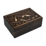 Tarotdoos de Tovenares zwart mangohout - 17.5 cm x 12.5 cm x 6.5 cm