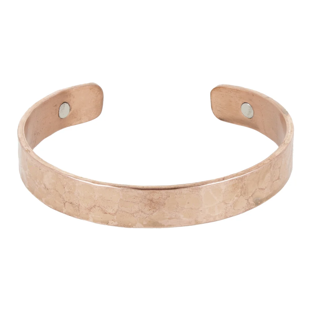 2619 Armband koper gehamerd magnetisch - Afbeelding 1