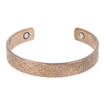Armband koper Bloem des Levens motief magnetisch